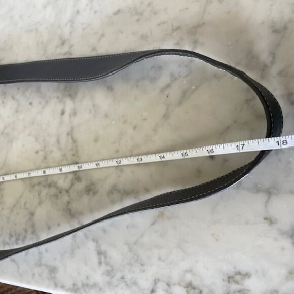 COACH Legacy Black Pebble Convertible Strap Leather White Stitiching Pur… - Picture 16 of 16